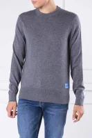 pulover | Regular Fit | z dodatkiem wełny Calvin Klein 	gri	